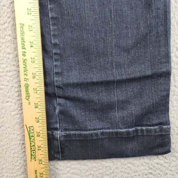 Converse One Star Jeans Women's 14 Boot Cut Blue Dark Wash Stretch Denim Pants - Picture 6 of 9